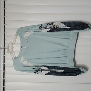 Free People Blue Sweater